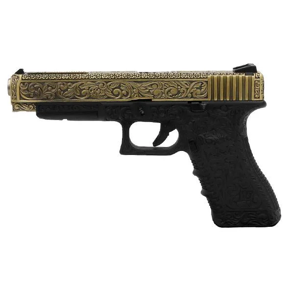 We Glock 34 Ivory Gravürlü İşlemeli Airsoft Tabanca