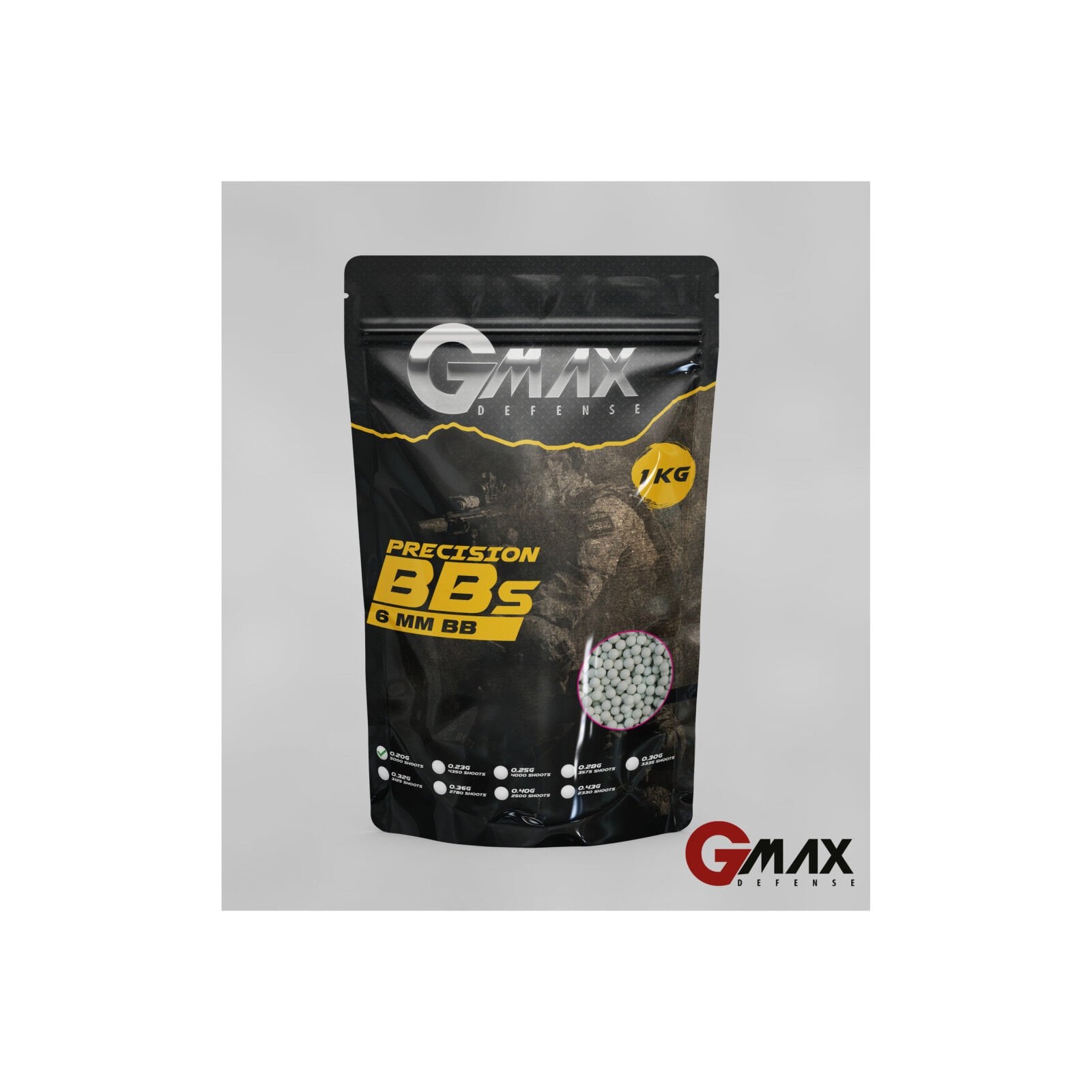 G-MAX GMAX DEFENSE 0,28 GR 6MM AİRSOFT BB 1 KG ( 5000 ADET )