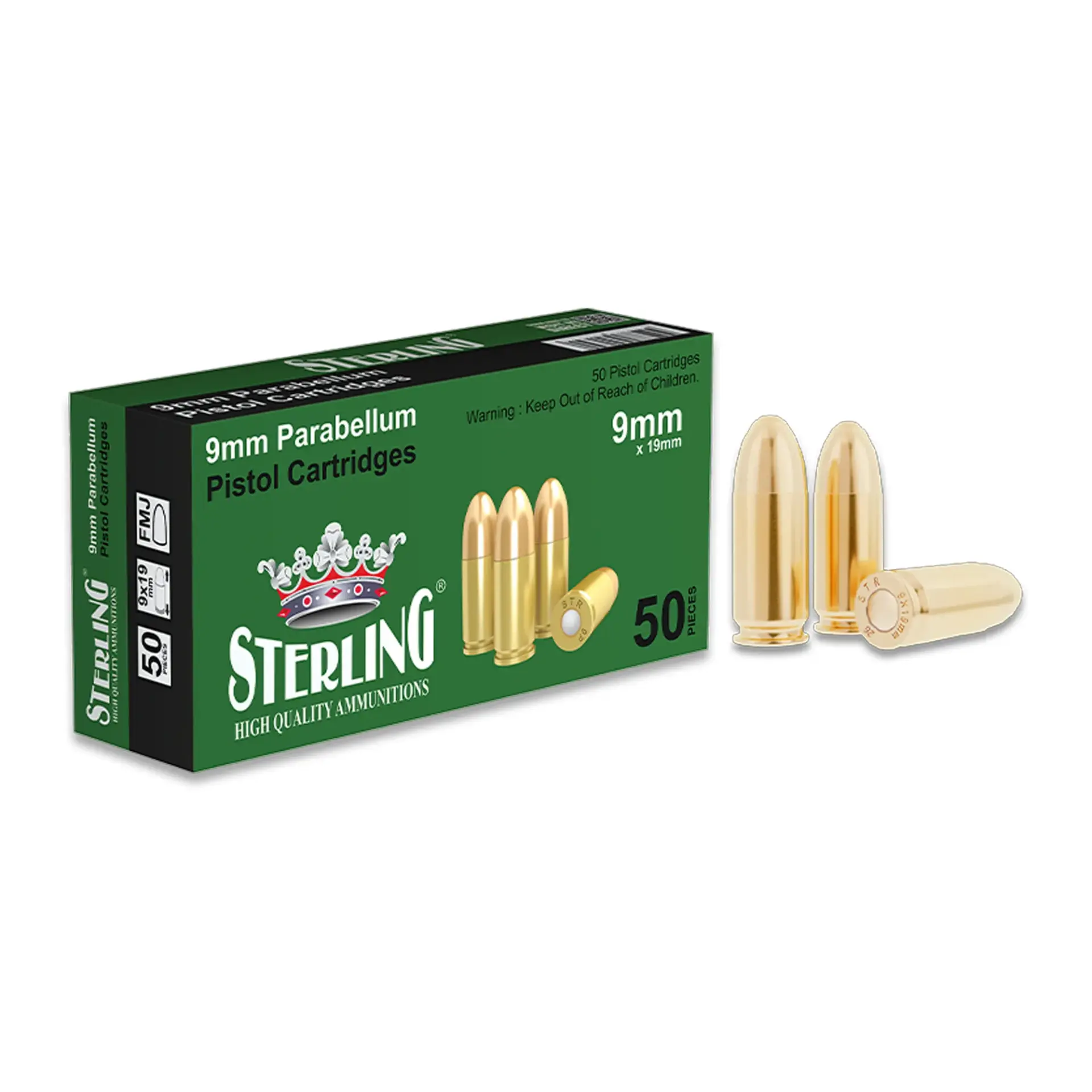 STERLING Sterling 9x19 Parabellum FMJ 124 grain