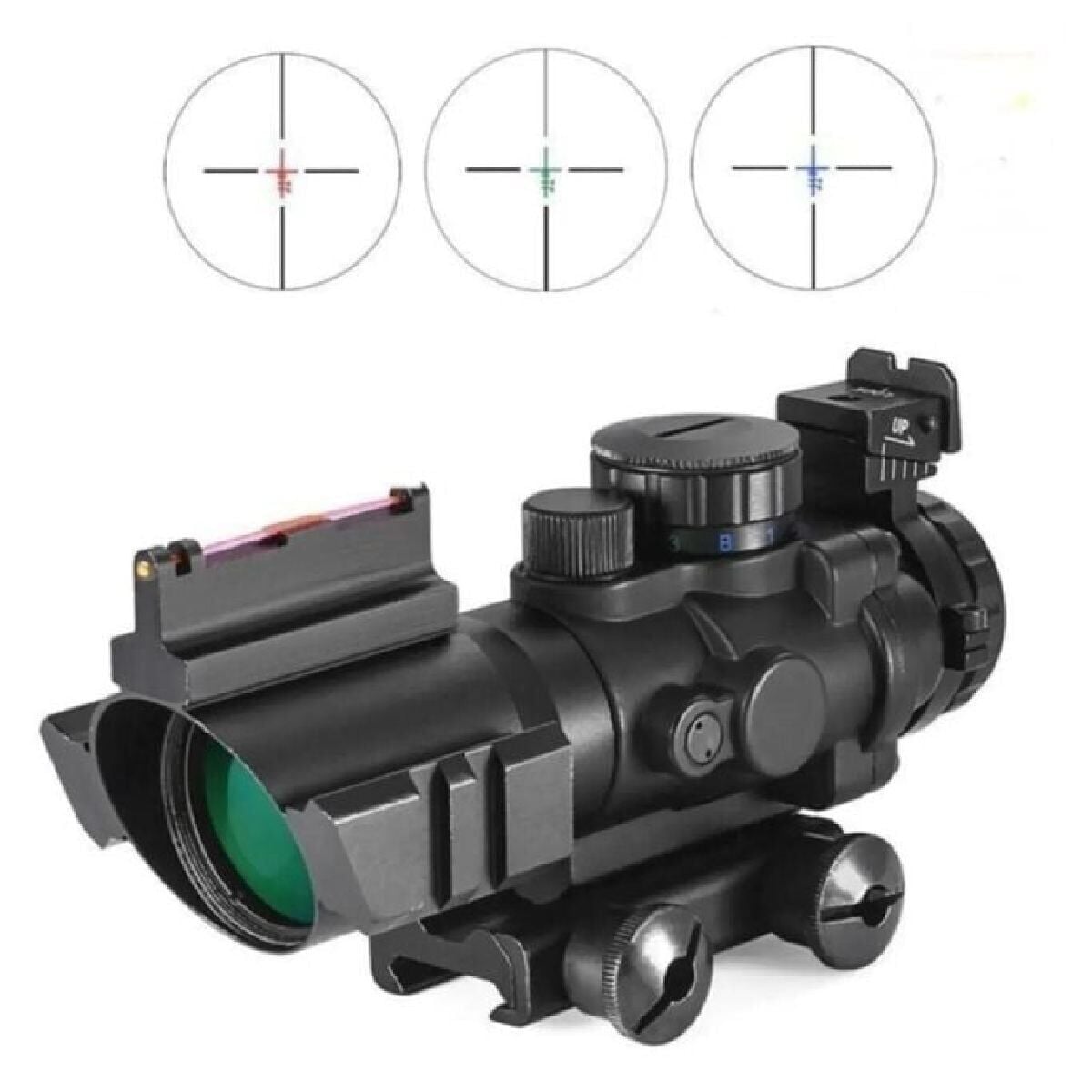 Spike 4x32 Kırmızı Işıklı Taktik Tüfek Dürbünü