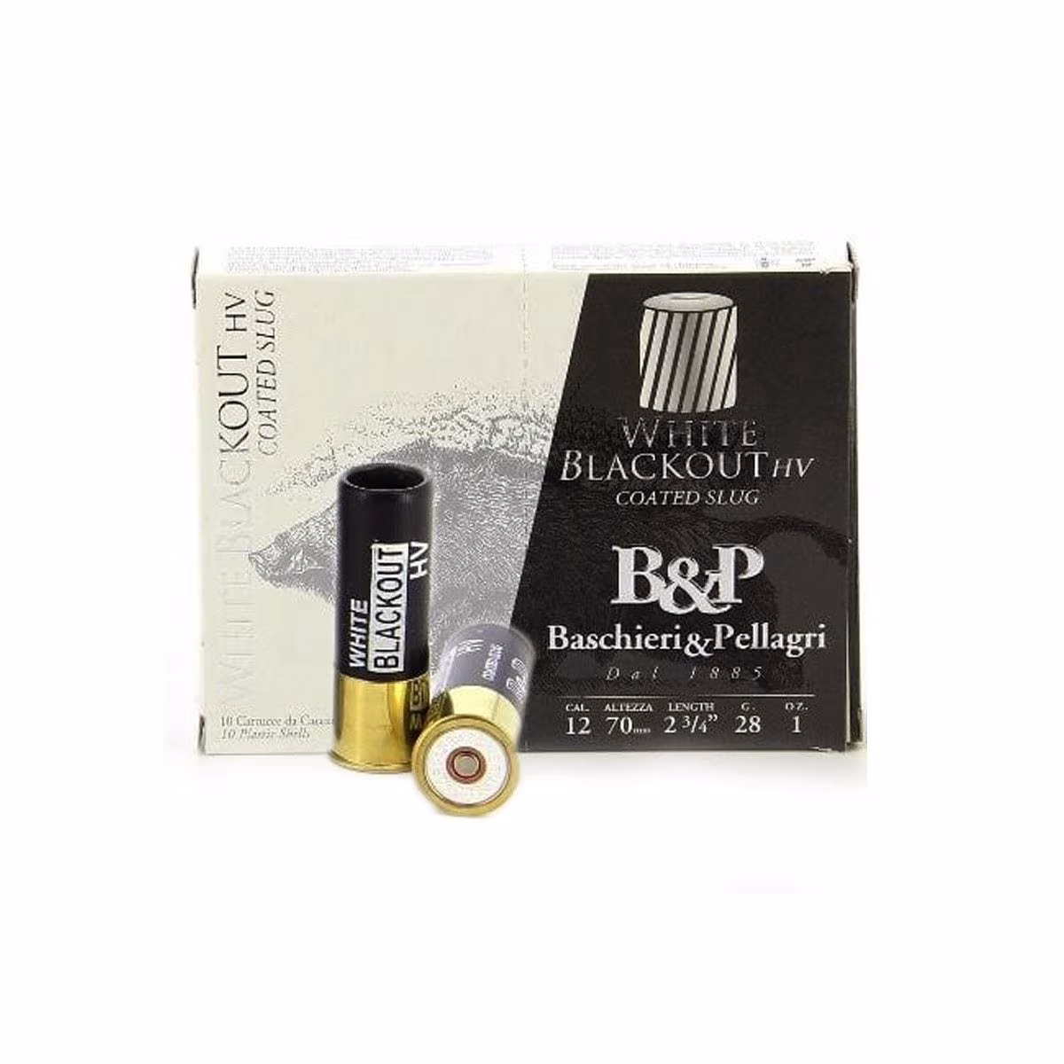 B&P BIG GAME PALLA WHITE BLACKOUT HV TEK KURŞUN – 12 CAL