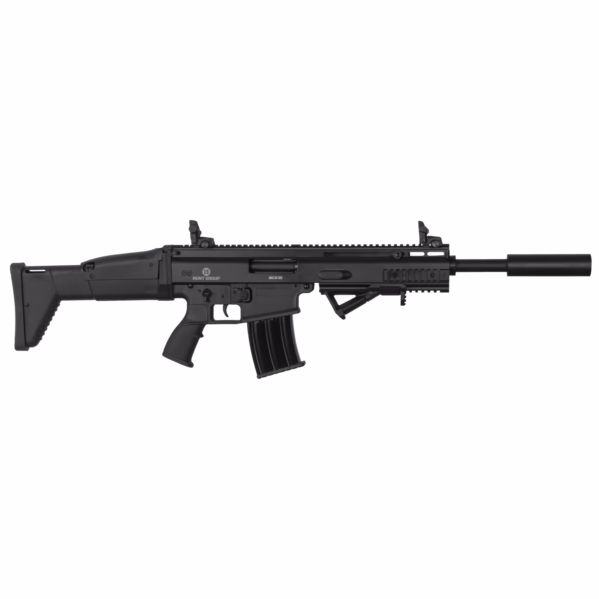 Hunt Group SCX12 Siyah Şarjörlü Yarı Otomatik Av Tüfeği (FN-SCAR)