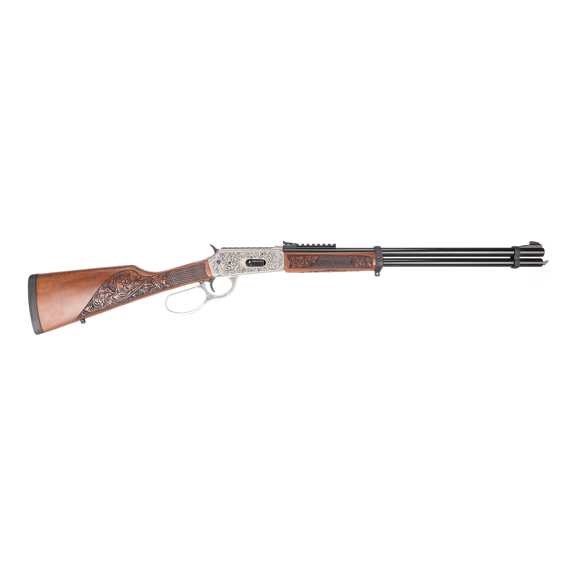 DERYA ARMS Derya MD-112D Ahşap Marin Gravürlü Lever Action Av Tüfeği