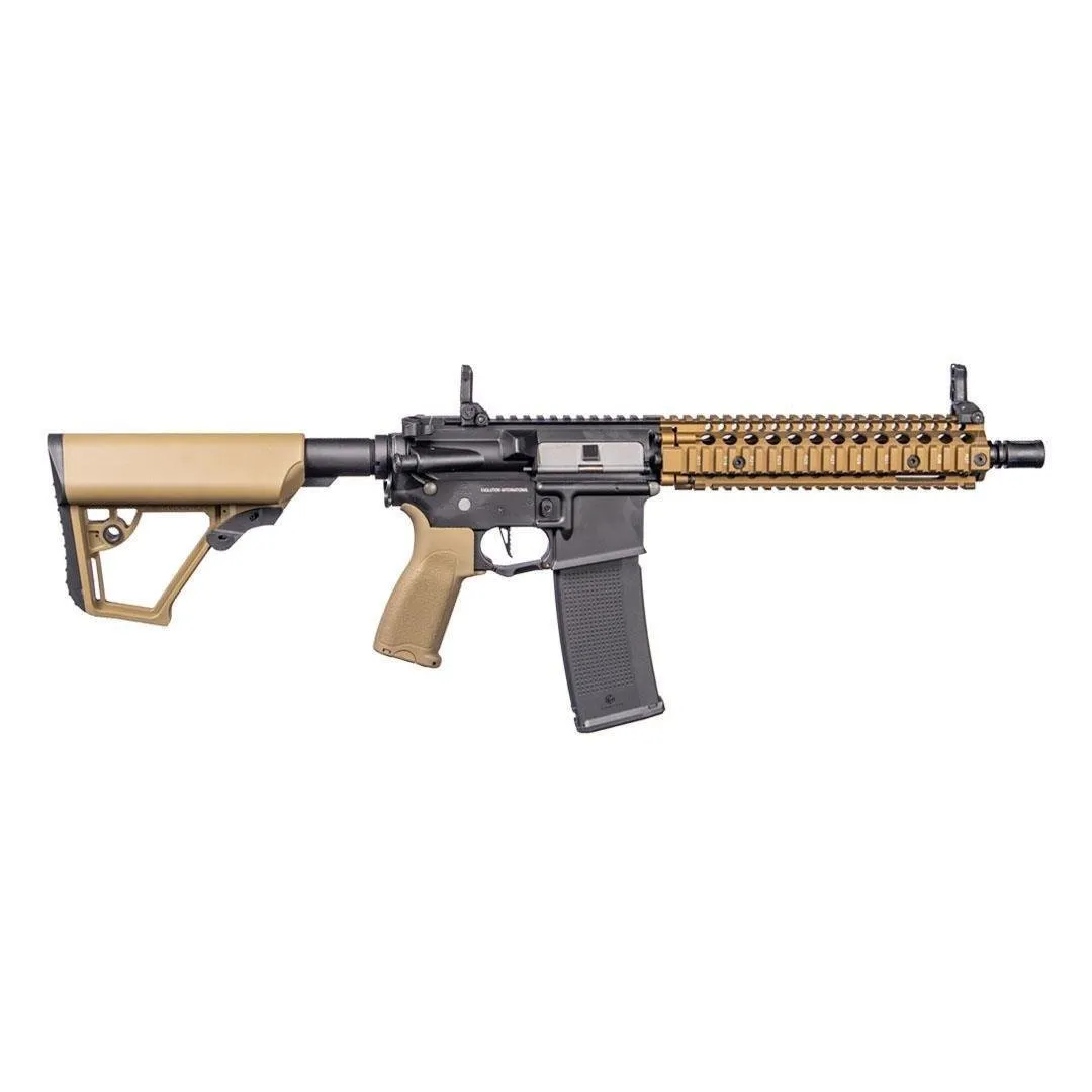 Evolution Recon MK18 Mod 1 10.8” Carbontech Siyah-Tan Airsoft Tüfeği + 7.4v LiPo Pil