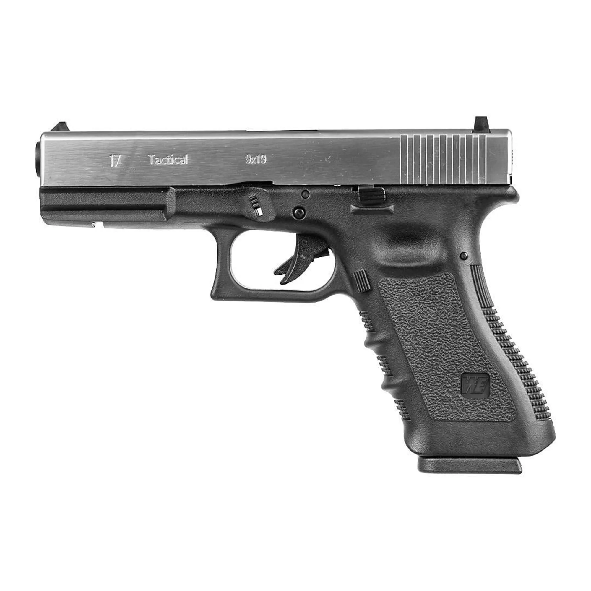 GLOCK WE Glock 17 Gen3 Silver Airsoft Tabanca